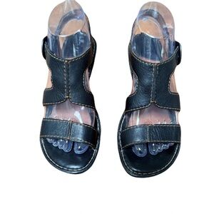Women’s Black Leather Sandals